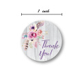 100-500pcs Floral Thank You Sticker Seal Labels 1 Inch Adhesive Labels For Kids Boy Girls Notebook Envelope Teacher Sticker