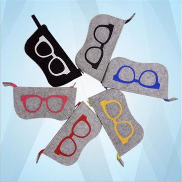 Unisex Felt Zipper Glasses Box Travel Sunglasses Bag Eyewear Case Protection Carry Eyewear Accessoires Storage Glasses Case