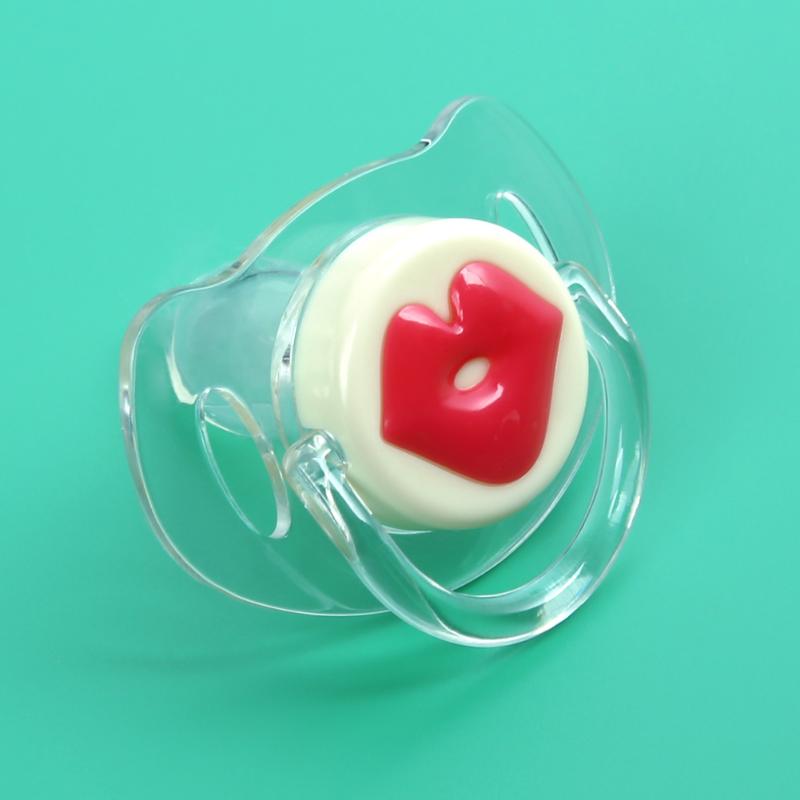 Baby Pacifiers Silicone Funny Kiss Kids Nipples Lips Shaped Soothers Pacifiers