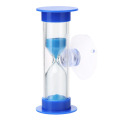 2/3min Creative Plastic Hourglasses with Suction Cup Teeth Brushing Sandglass Timer Children Time Toys Gift Home Decoration