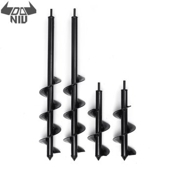 DANIU 9x25/30/45/60cm Garden Auger Small Earth Planter Drill Bit Post Hole Digger Earth Planting Auger Drill for Electric Drill