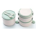 Wheat Straw Lunch Box Leakproof Lunch Box Child Portable Picnic School Food Container Box