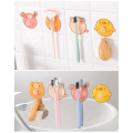 Strong Multi-function Suction Wall-shaped Toothbrush Holder Bathroom Brush Holder Unperforated Toothbrush Toothpaste Holder