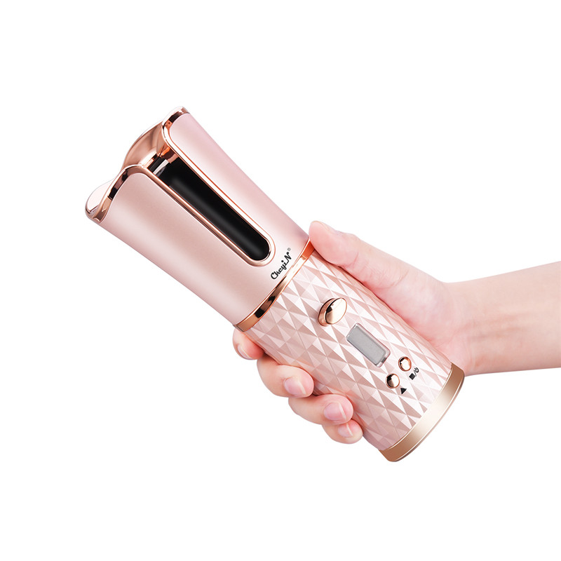 Wireless Unbound Automatic Hair Curler USB Electric Curling Iron Roller Professional Ceramic Hair Waver Auto Curler LCD Display