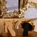 Quality Copper Photo Frame Platform Gold Metal Frame Creative European Retro Photo Frame for Wedding Marriage Room Decoration