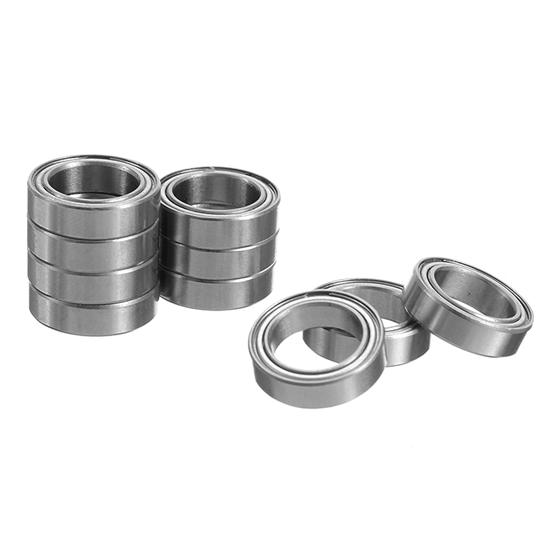 10pcs Bearings 6700ZZ Steel Metal Shielded Ball Bearings 10x15x4 mm Thin Wall Roller Mayitr Mechanical Hardware