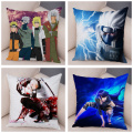 Cartoon Pliiows Covers Super Soft Short Plush NARUTO Pillowcase Cushion Cover for Sofa Home Car 45x45cm Decor Anime Pillow Case