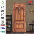 JHK-017 Merpauh Kerala Carved Rubber Wood Solid Interior Door