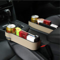 Car Seat Gap Storage Box Interior Seat Organizer Black ABS plastic Accessories Seat Slot Organizer Phone holder Coin Box
