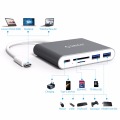 ORICO Aluminum Type-C to TF SD Card Reader with 2 USB3.0 Ports Support PD Charging Laptop Docking Stations USB HUB