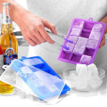 DIY Creative Silicone Ice Cream Tubs Ice Cube Tray Mold 15 Hole Big Square Ice Cream Makers Forma De Gelo Bar Kitchen Accessorie