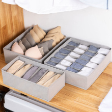 Artracyse Fabric Underwear Storage Box Girls Underwear Socks Panties Classification And Sorting Box Foldable Bra Underwear Box
