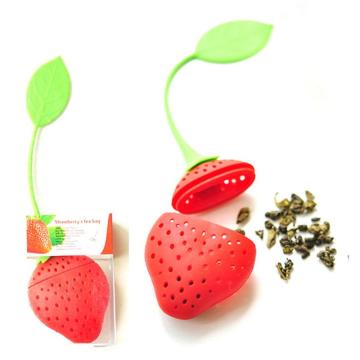 Silicone Strawberry Tea Infuser Loose Tea Leaf Strainer Herbal Spice Filter Diffuser Tea Strainer Kitchen Accessories Drinkware