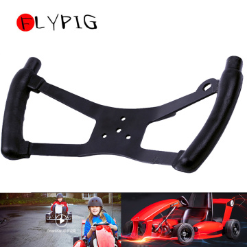 Butterfly H Style Go Kart Steering Wheel Metal Sport Kart Racing Cart Part