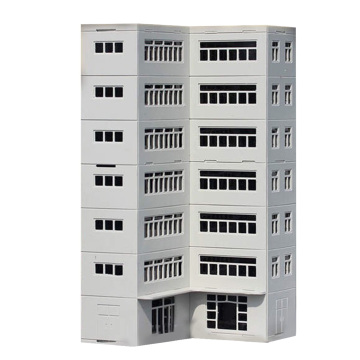 1:150 N Scale Sand Table Decoration DIY Assembly Model Office Building For Railway Landscape Sand Table Layout