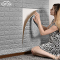 Soft 3D Fashion Wall Panel PE DIY Foam Bricks Wallpaper 60x30cm For Home Living Room Bedroom Waterproof Colorful