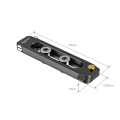 SmallRig Low-profile NATO Rail 70mm Long 6mm Thick Nato Rail With 1/4"-20 Mounting Screws -2483