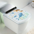 Sealife Fish Toilet Seat Stickers Home Decoration DIY Flower Underwater Scenery Mural Art Bathroom Room 3D View PVC Wall Decal
