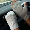 2019 Men's Fingerless Anti-Slip Driving Gloves Women Sun Protection Gloves Summer Male Thin Breathable Anti-UV Cycling Gloves