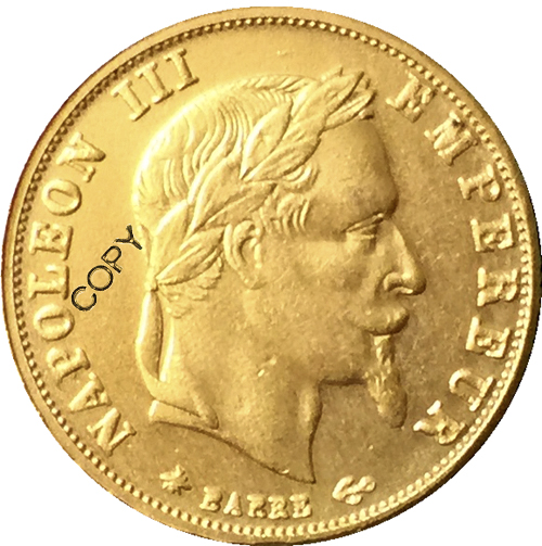 1863 France 5 Francs - Napoleon III coins copy