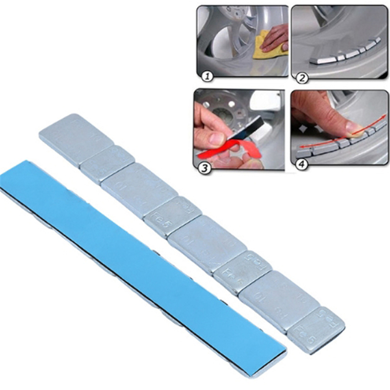 1pcs 60g 5.9'' Universal Adhesive Wheel Tire Balance Weights Tire Strips Self Adhesive Exterior Parts Replacement Accessories