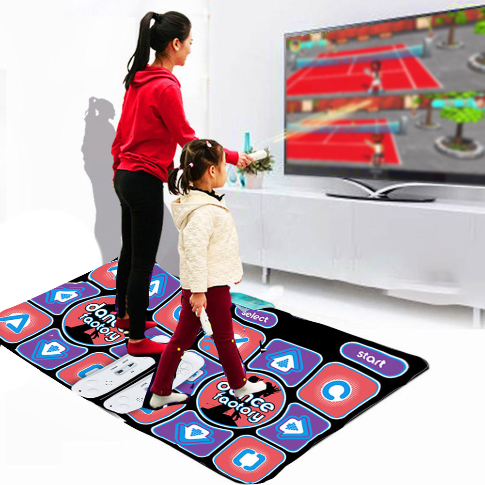 Indoor HD Massage Learning Yoga Game Kids Toy Gift Home 3D Running Blanket Double Dance Mat For TV PVC Computer