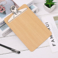 1 PC A4 A5 Wooden Clipboard Writing Sheet Pad Storage Clips Folders Board Office Stationery Note Pads Restaurant Hotel Supplies