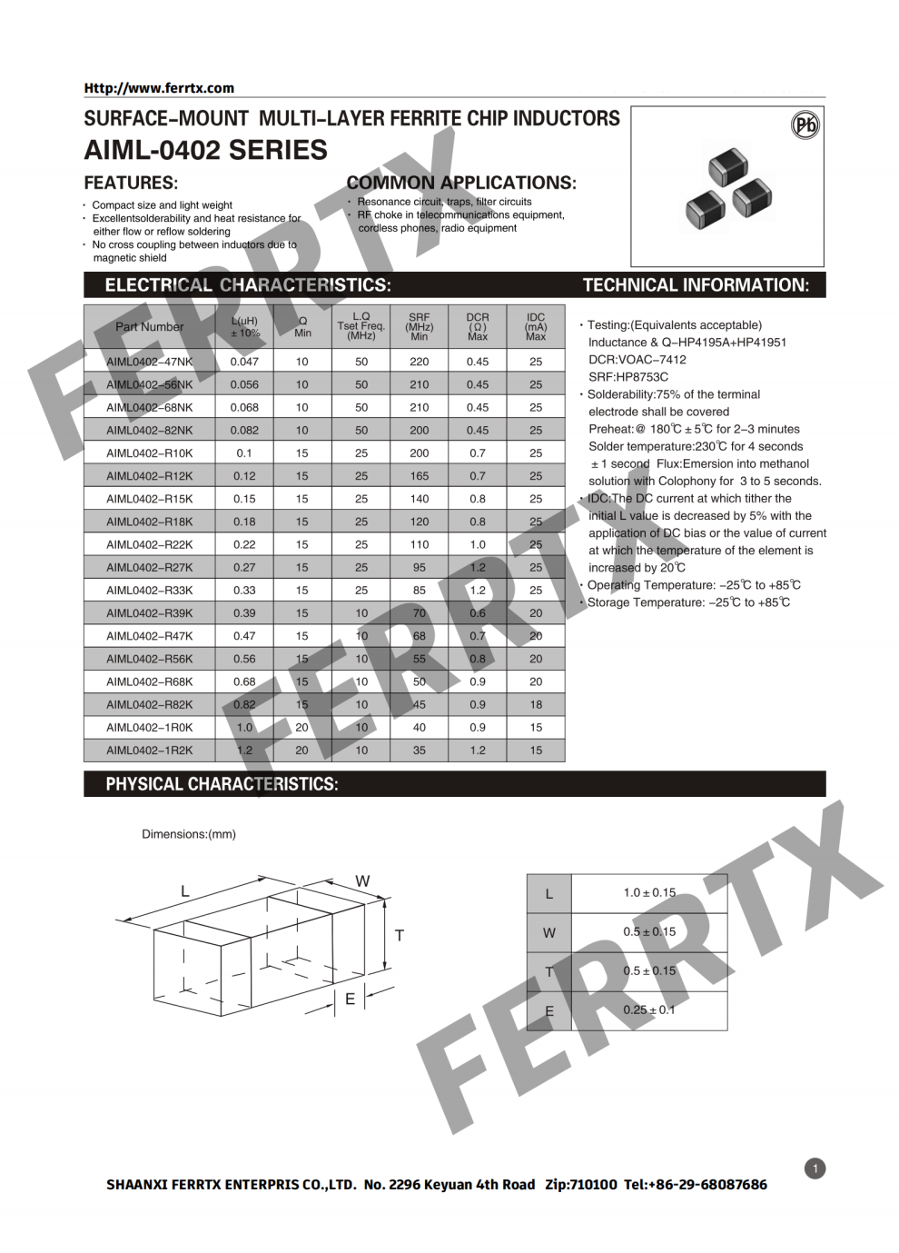 SMD Inductors AIML