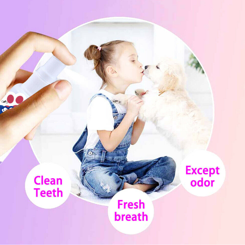 30ml Pet Breath Freshener Spray Dog Teeth Cleaner Dog Cat Oral Healthy Care Pet Dog Supplies Stain Odor Removers Cleaning TSLM2