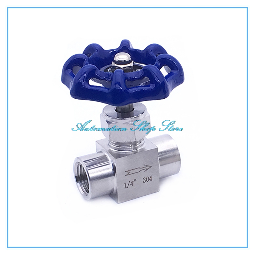 1/8" 1/4" 3/8" 1/2" Female Thread SS 304 Stainless Steel Needle Valve DN6 DN8 DN10 DN15