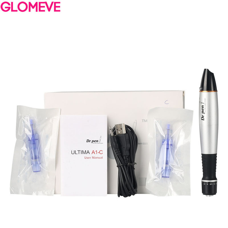 Dr.Pen Ultima A1 Derma Wired Pen Electric Skin Care Tool Micro Needling Pen Mesotherapy Auto Micro Needle Roller with 12 needles