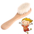 Soft Wooden Handle Brush Baby Hairbrush Newborn Hair Brush Infant Comb Head Massager Convenient
