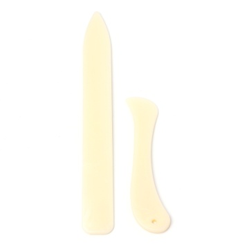 2 Pcs/lot Bone Style Plastic Knife For Paper Creaser Card Folding Scoring Tool 448B