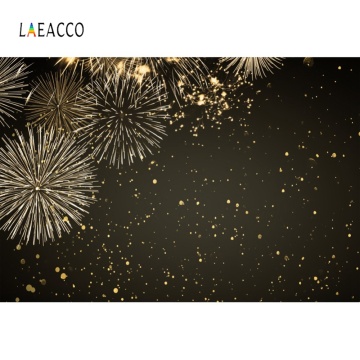 Laeacco Vinyl Backdrops For Photography Fireworks Firecrackers Dots Party Decor Poster Photo Backgrounds Photocall Photo Studio