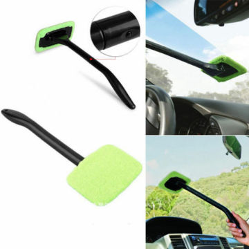 Microfiber Car Window Windshield Clean Brush Handy Auto Wiper Cleaner Glass Light Blue Home Window Fast Easy Clean Cleaning Tool