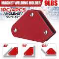 4pcs Angle Welding Holder Magnet 45 90 135 9LB Square Positioner Magnetic Clamp Soldering Locator for Electric Welding