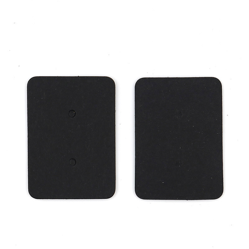 100PCs 3.5x2.5cm Paper Garment Label Tags black White color Clothing Accessory Rectangle Jewelry Earrings Display Card