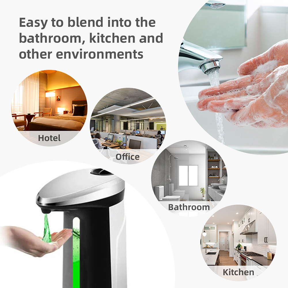 Automatic Liquid Soap Dispenser Shampoo Dispenser Smart Sensor Touchless Dispenser For Kitchen Bathroom Accessories Set