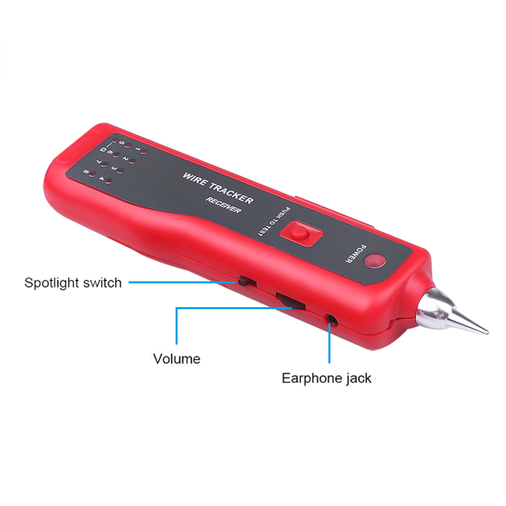 kebidumei LAN Network Cable Tester Telephone Wire Tracker for STP UTP Cat5 Cat6 RJ45 RJ11 Line Finder Diagnose Tone Tracer