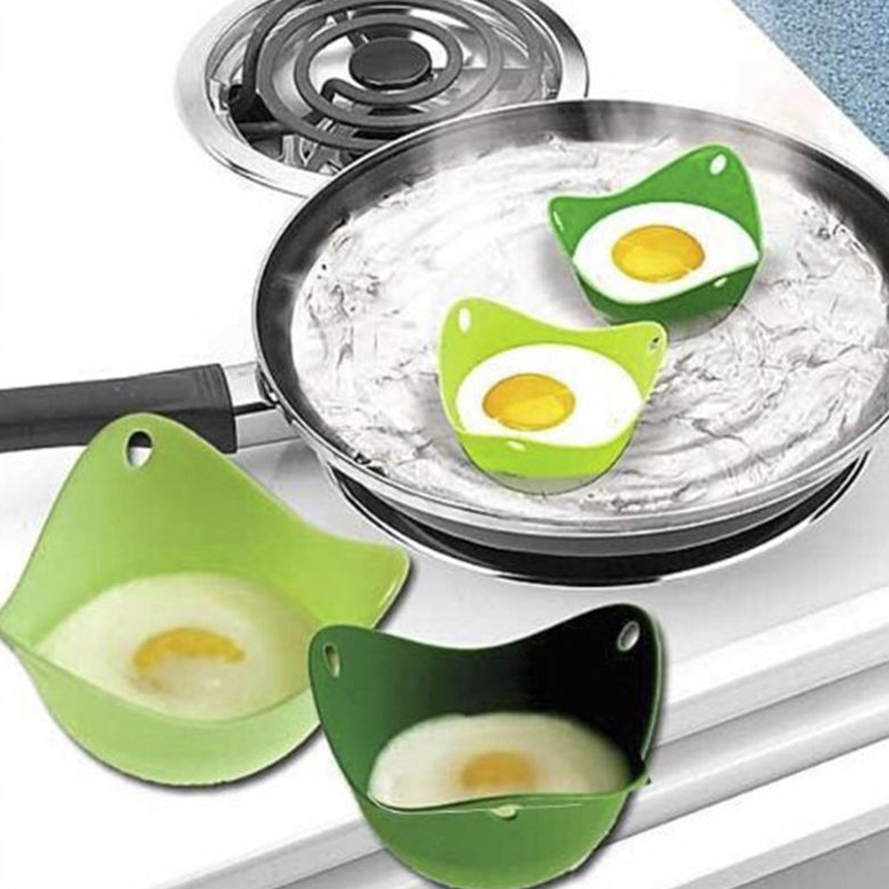 5PCS/Set Silicone Egg Poacher Cook Poach Pods Poached Baking Cups Cookware Cooker Egg Boiler Cup Kitchen Tools 9.3*6cm Baking