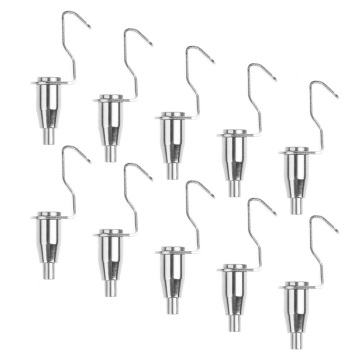 10pcs Painting Hook Display Hanger Adjustable Metal Wirerope Picture Hanging Art Gallery Exhibition Accessory Strong Bearing