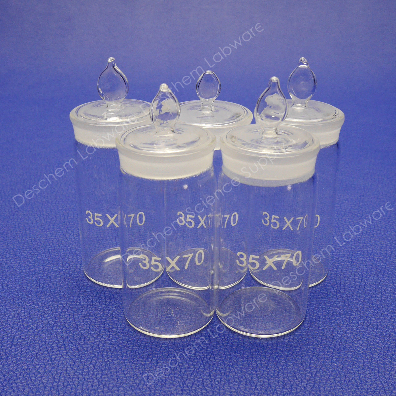 35*70,Lab Glass Weighing Bottle,Tall Form,Diameter=35mm,Height=70mm,5 Pcs/Pack