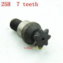 Good quality 2pcs /4pcs 7 T tooth the pinion of Front Sprocket Clutch Drum Gear Box part for 47cc 49cc Pocket Bike 25H chain