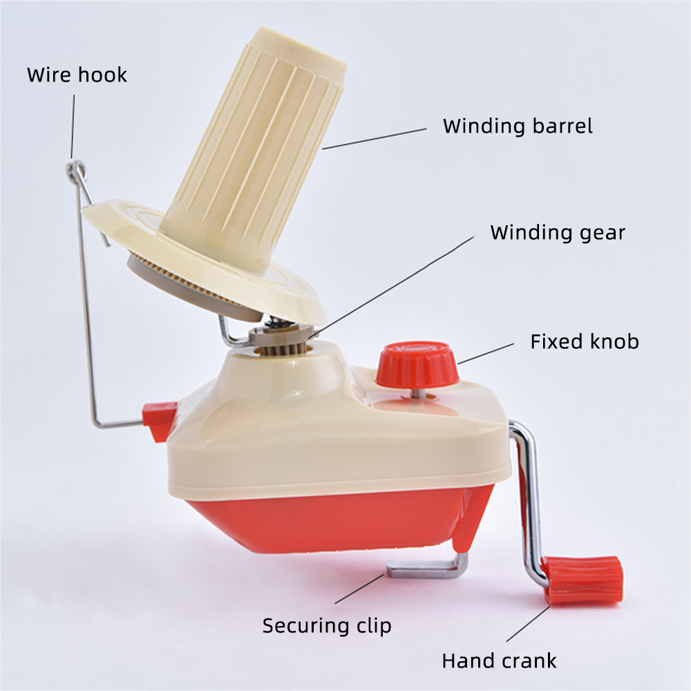 Hand Operated Yarn Winder Swift Yarn Fiber String Ball Wool Winder Holder Manual Handheld String Winding Machine Sewing Tool