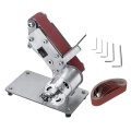 Hot Sander Belt Machine 300W Electric Belt Sander Polishing Grinder Machine 90 Degree Folding Sander Grinding Tool Cutter Edges
