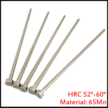 2mm OD 2*100/150/200 2x100/150/200 65Mn HRC60 Round Tip Plastic Injection Component Mold Straight Punching Ejector Pin