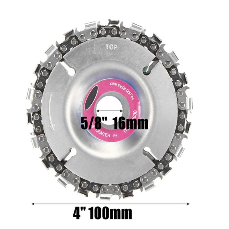 4 Inch Grinder Disc and Chain 22 Tooth Fine Abrasive Cut Chain For 100/115 Angle Grinder New Drop Ship