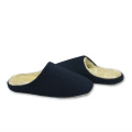 soft tweed cloth navy warm bedroom slippers