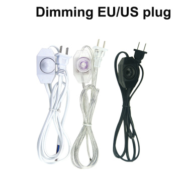 10PCS /1.8m LED Dimmer Switch Cable Light Modulator Lamp Line Dimmer Controller For Table Lamp AC110V 220V EU/US Plug