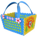 beautiful lovely DIY Cute Flower Handmade Craft Kids develop hands-on skills Children Creativity Toys Braided Storage Basket Toy